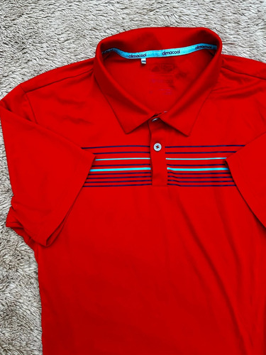 Playera Roja adidas Golf Talla M De Hombre