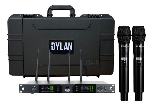 Microfone Sem Fio Dylan D9500 Longo Alcance - Profissional