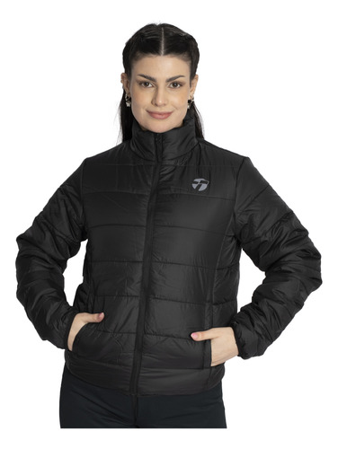 Campera Topper Gd Mujer Moda Negro