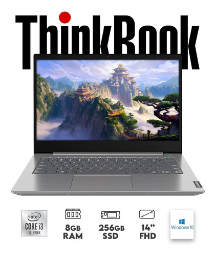 Portátil Lenovo Thinkbook Core I3 10ma 8g Ssd 256gb Fhd
