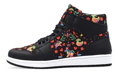 Tenis Alebrije Mexicano Día De Muertos Halloween Hi Top