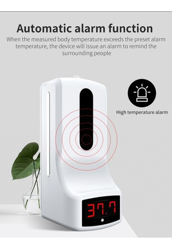 Dispensador Automático De Alcohol En Gel Con Termómetro 2 En 1 K9 Pro