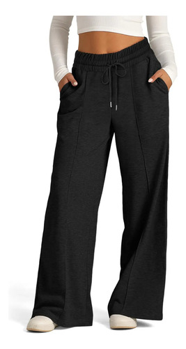 Pantalones Deportivos De Jogging De Pierna Ancha Para Mujer