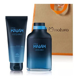 Set Fragancia Kaik Oceano Masculino Perfume Mas Gel 2 En 1