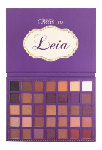 Beauty Creations® 35 Color Pro Paleta De Sombras Leia Color De La Sombra Morado