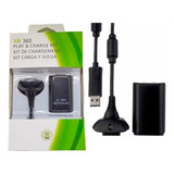 Kit Bateria + Cabo Compatível Xbox 360 Carregador Controle 