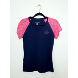 Playera Deportiva Azul/rosa