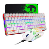 Kit Teclado Mouse Y Mouse Pad Led Rgb Gamer Ziyou Lang 3en1