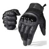 Guantes De Piel Sintética Con Pantalla Táctil Para Moto