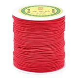 Cordón De Cuentas De Nailon 1.5mm Kumihimo Macrame Rojo