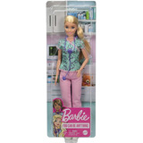 Muñeca Barbie Enfermera Profesiones Rubia Original