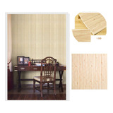 Revestimiento Pared Lamina 3d Pegatina Madera Beige Claro