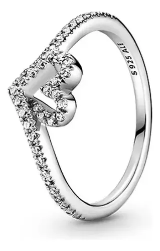 Anillo Pandora Deseo Brillante Cz Corazon S925 Regalo Caja