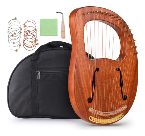 Lira Harp Lyre Strings, Llave De 16 Cuerdas De Madera Wh-16