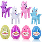 Unicornio Pony Juguete Niñas Huevo Sorpresa Didactico X 4 Un