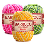 Barbante Barroco Multicolor 200g 3 Unidades Número 6