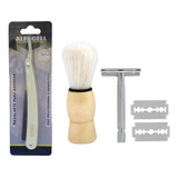 Kit Aparelho Navalhete Para Barbear Profissional Alfacell