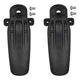 2 Clips De Cinturón Kbh-11 Para Radios Portátiles Kenwood Nx