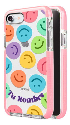 Funda Para iPhone Tu Nombre Para Mujer Caritas Felices