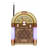 Rádio Vintage Junkebox Am Fm Bluetooth Usb Cartão Portátil
