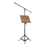 Kit Pedestal Microfone Hpm 51+ Apoio De Partitura Hep 33