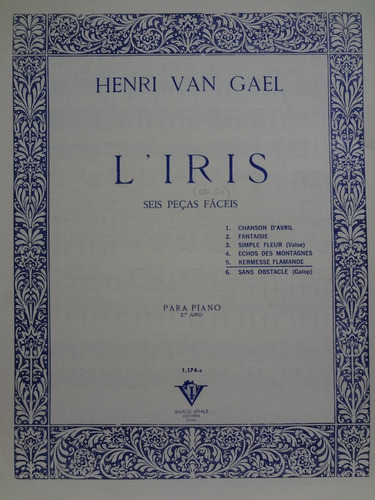 Partitura Piano Kermesse Flamande  Henry Van Gael Op. 62