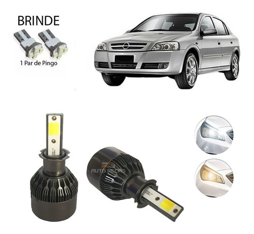 Kit Lampada De Led Duas Color Farol De Milha Chevrolet Astra