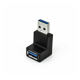 Adaptador Usb 3.0 Macho Fêmea 90 Graus - Kit Com 5