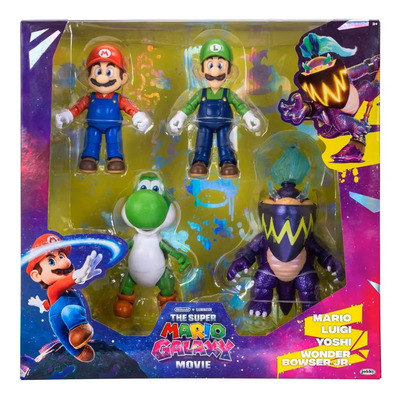 The Super Mario Galaxy Pelicula 4 Pack Wonder Bowser Jr | Meses sin interés