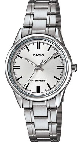 Reloj Casio Quartz Ltpv005  Mujer Acero *watchsalas*