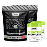 Mutant Mass Star Nutrition 1,5kg X2 U + Creatina 300 Gr X2 U Sabor Strawberry Cream