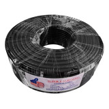 Cable Coaxial Negro Rg6 X Rollo De 100 Mt Parabólica Tv Tdt