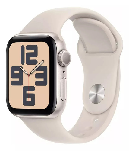 Apple Watch Se 44mm Gps (2ª Geração), Pulseira Esportiva Estelar - M/l