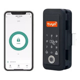 Fechadura Digital Porta Vidro App Tuya Biometria Universal