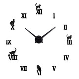 Reloj De Pared 3d Grande, Diseño Con Perros, Reloj Animales