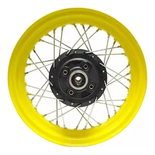 Rin Trasero Completo Amarillo 3.0x16 Italika Dm150 Reforzado