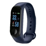 Reloj Watch Smart Band Deportivo Sport Android Ios Sw003t Color De La Caja Azul Color De La Malla Negro