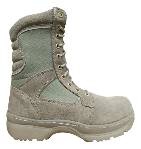 Bota Táctica Estilo Militar Rombar  Mod-4052 Piel/costurada