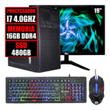 Pc Gamer Completo Intel Core I7 6700 / 16gb Ddr4 / Ssd 480gb