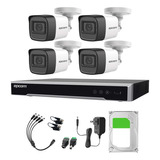 Epcom Kit De Camaras De Seguridad Exterior Metalicas Con Micrófono Integrado + Disco Duro 1tb Modelo B50kit-plus-sc+1tb Video Vigilancia Turbohd 1080p Cctv 4 Cámaras Bala