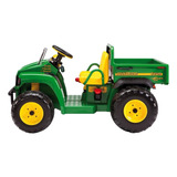 Trator A Bateria Para Crianças Peg Perego John Deere Gator Hpx  Cor Verde/amarelo 220v