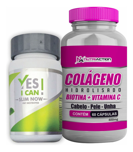 Slim Now + Colágeno Hidrolisado Com Biotina E Vitamina C