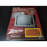 (pb271) Publicidad Clipping Televisor Zenith * 1974