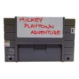 Fita Mickey Playtown Adventure Super Nintendo Snes Jogo