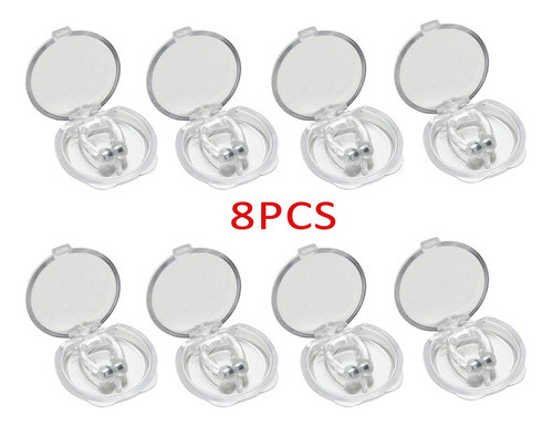 8pcs Anti Ronquidos Nariz Clips Snore Tapón Dispositivo De S