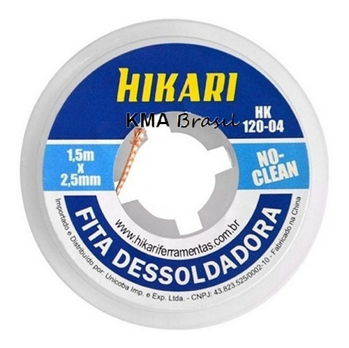 Fita / Malha Dessoldadora - 1,5m X 2,5mm - Hikari Hk-120-04