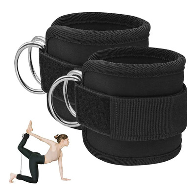 Tobilleras Fitness Ajustables AdooAdii Negro para Máquina de Cable CrossFit | MercadoLibre