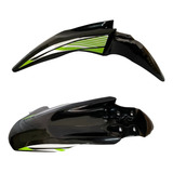 Salpicadera Delantera Para Moto Dm 200 Negro/verde. (p340)