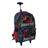 Mochila Rodinhas Infantil Jurassic Park Juvenil Dinossauros