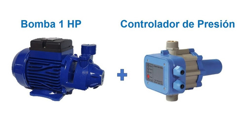 Kit Bomba De Agua 1 Hp Sdb60 + Controlador Presión